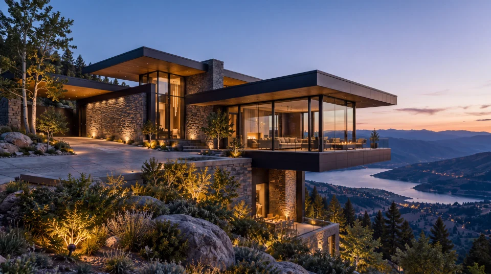 Valley Pavilion Residence — Exterior concept study