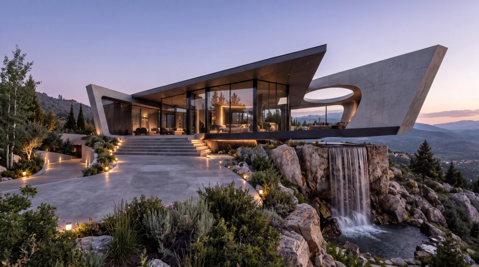 Aperture Ridge House — Exterior concept study