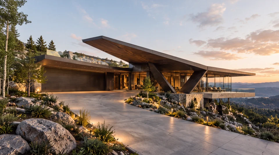 Braced Canopy House — Exterior concept study
